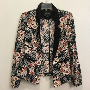 MinkPink Floral Open Blazer Long Sleeve Office XS
